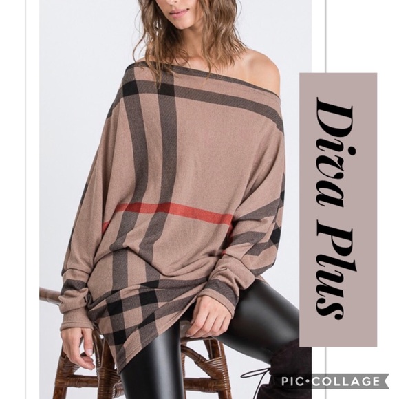 Blu Trends Tops - 1 Left!! Diva Plus Coco Color Top